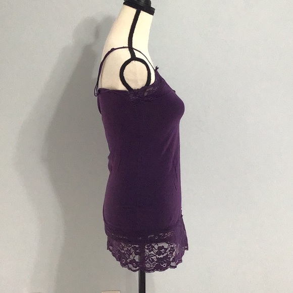 ZEANA OUTFITTERS PURPLE LACE CAMISOLE - Picture 2 of 5